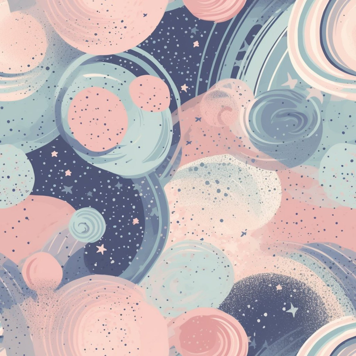 Dreamy Cosmos Pattern 5 Minky Fabric