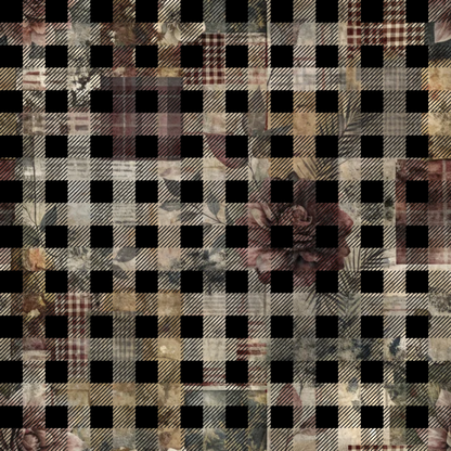Heirloom Collage Pattern 15 Minky Fabric