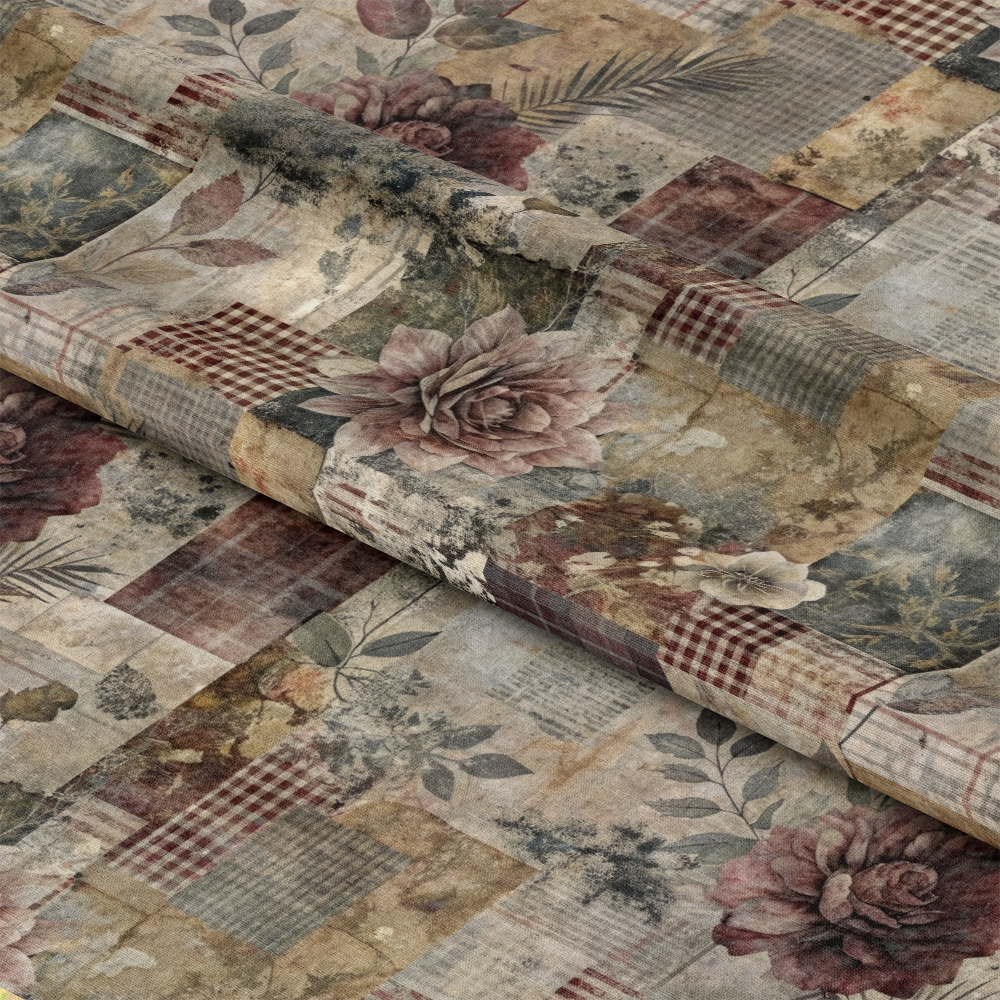 Patched Memories Pattern 1 Quilting Cotton Fabric