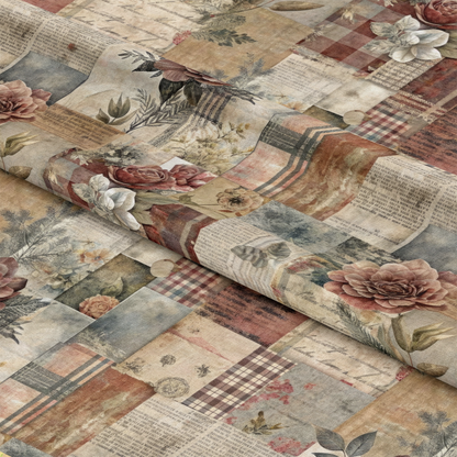 Patched Memories Pattern 6 Quilting Cotton Fabric
