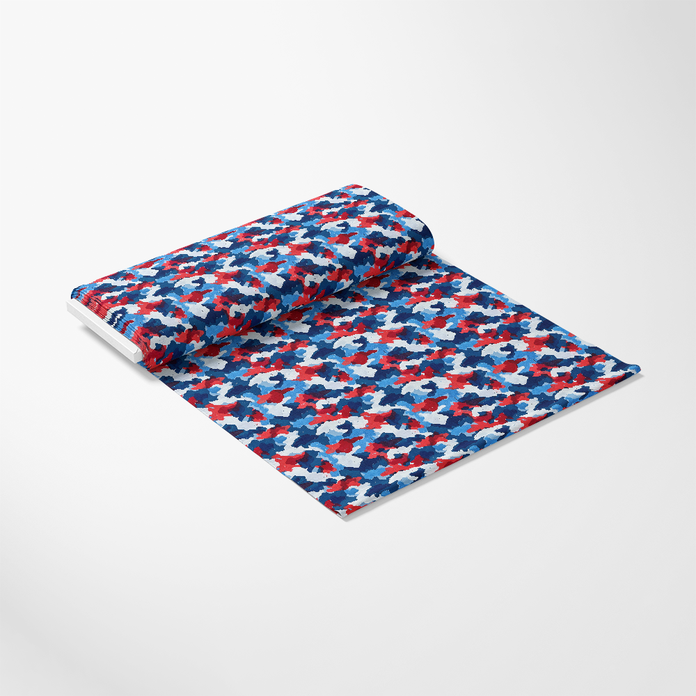 Patriotic Camouflage Pattern 2 Quilting Cotton Fabric