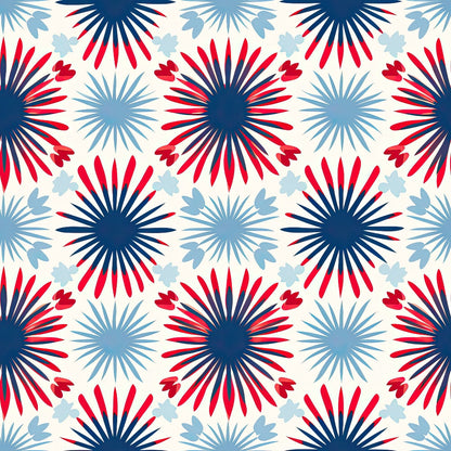 Patriotic July Pattern 20 Quilting Cotton Fabric
