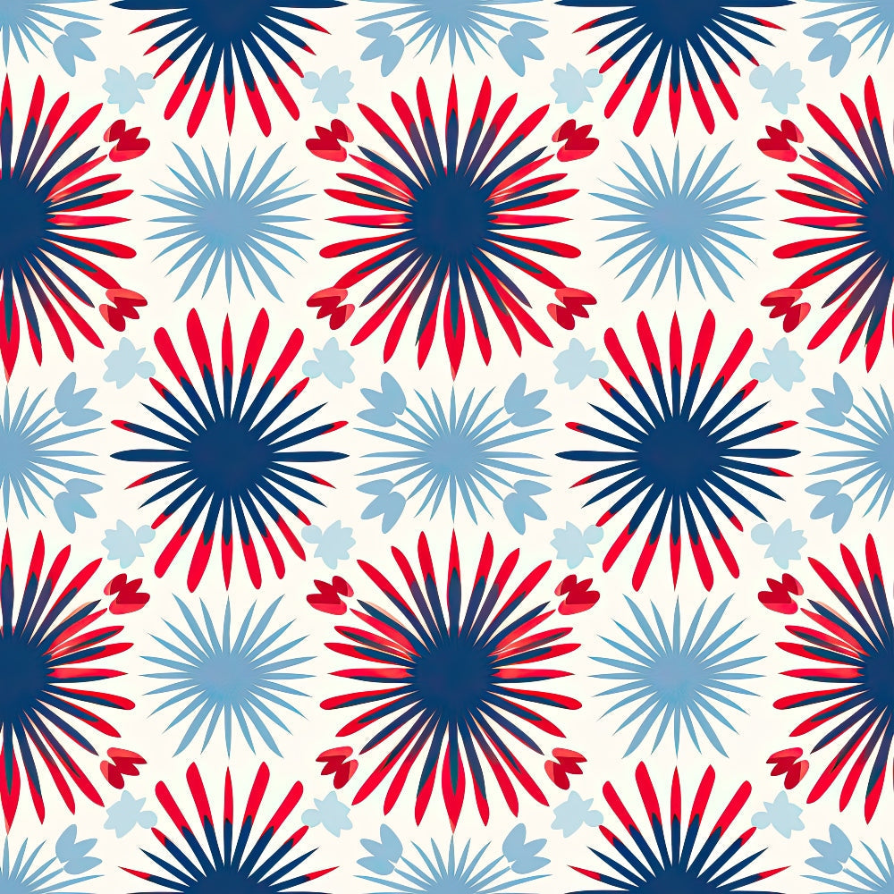 Firecracker Blooms Pattern 20 Minky Fabric
