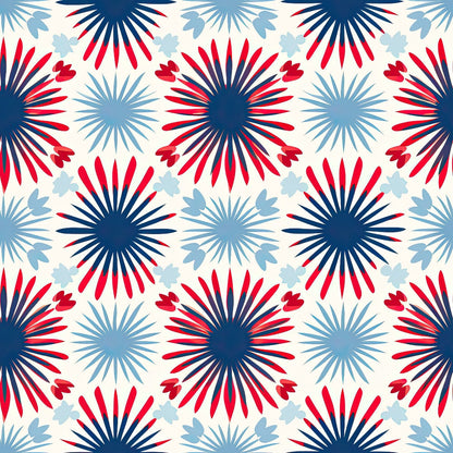 Firecracker Blooms Pattern 20 Minky Fabric