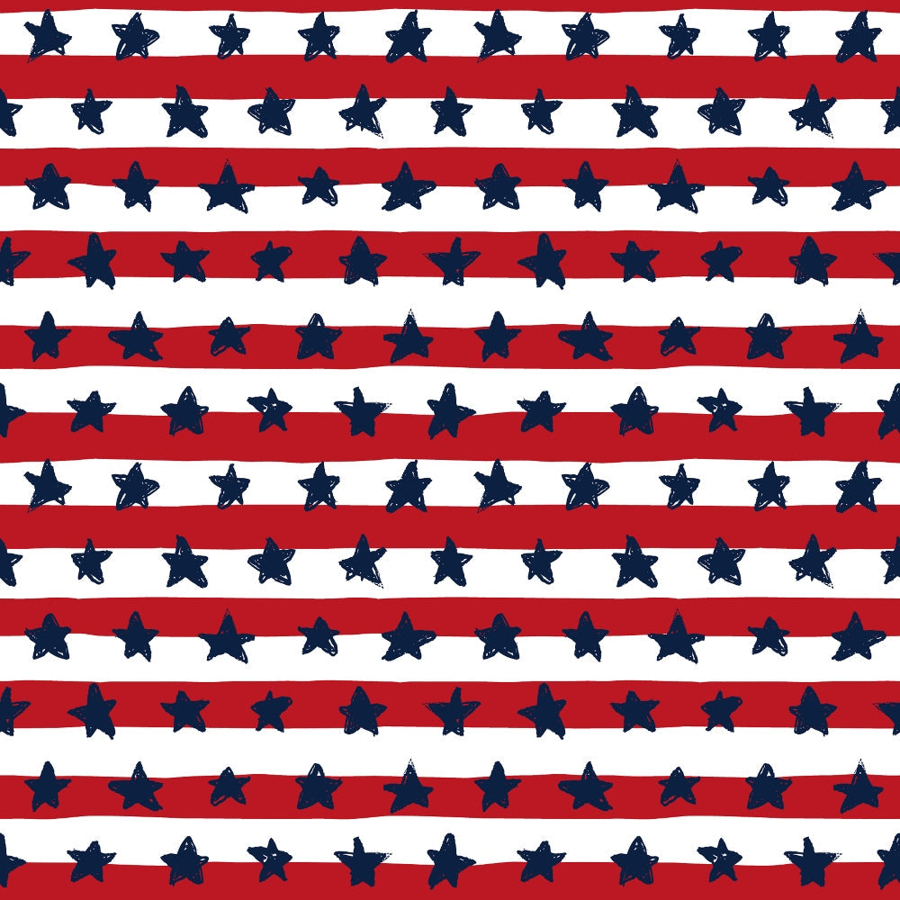 Patriotic July Pattern 3 Quilting Cotton Fabric