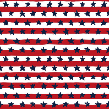 Patriotic July Pattern 3 Quilting Cotton Fabric