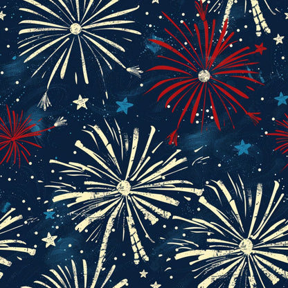 Patriotic Pattern 17 Minky Fabric