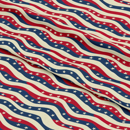 Patriotic Pattern 18 Quilting Cotton Fabric