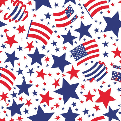 Patriotic Pattern 20 Minky Fabric