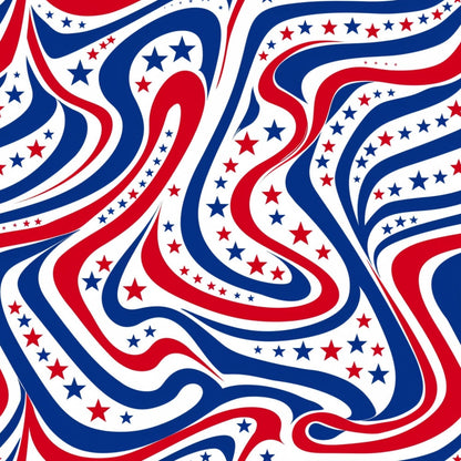 Patriotic Pattern 24 Minky Fabric