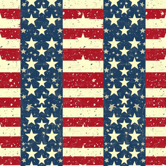 Patriotic Pattern 5 Quilting Cotton Fabric