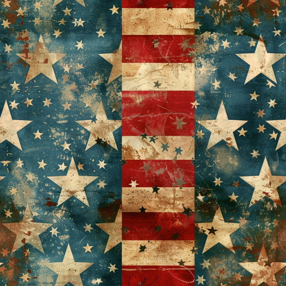 Patriotic Pattern 9 Minky Fabric