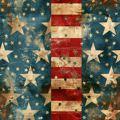 Patriotic Pattern 9 Minky Fabric