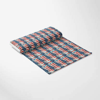 Patriotic Shabby Chic Pattern 1 Quilting Cotton Fabric