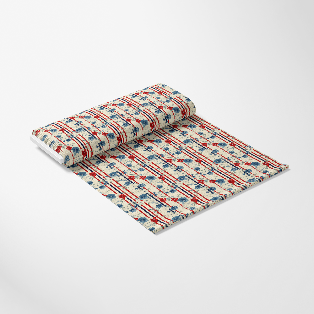 Patriotic Shabby Chic Pattern 7 Quilting Cotton Fabric