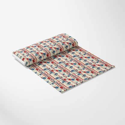 Patriotic Shabby Chic Pattern 7 Quilting Cotton Fabric