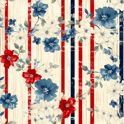 Liberty Blooms Pattern 7 Minky Fabric