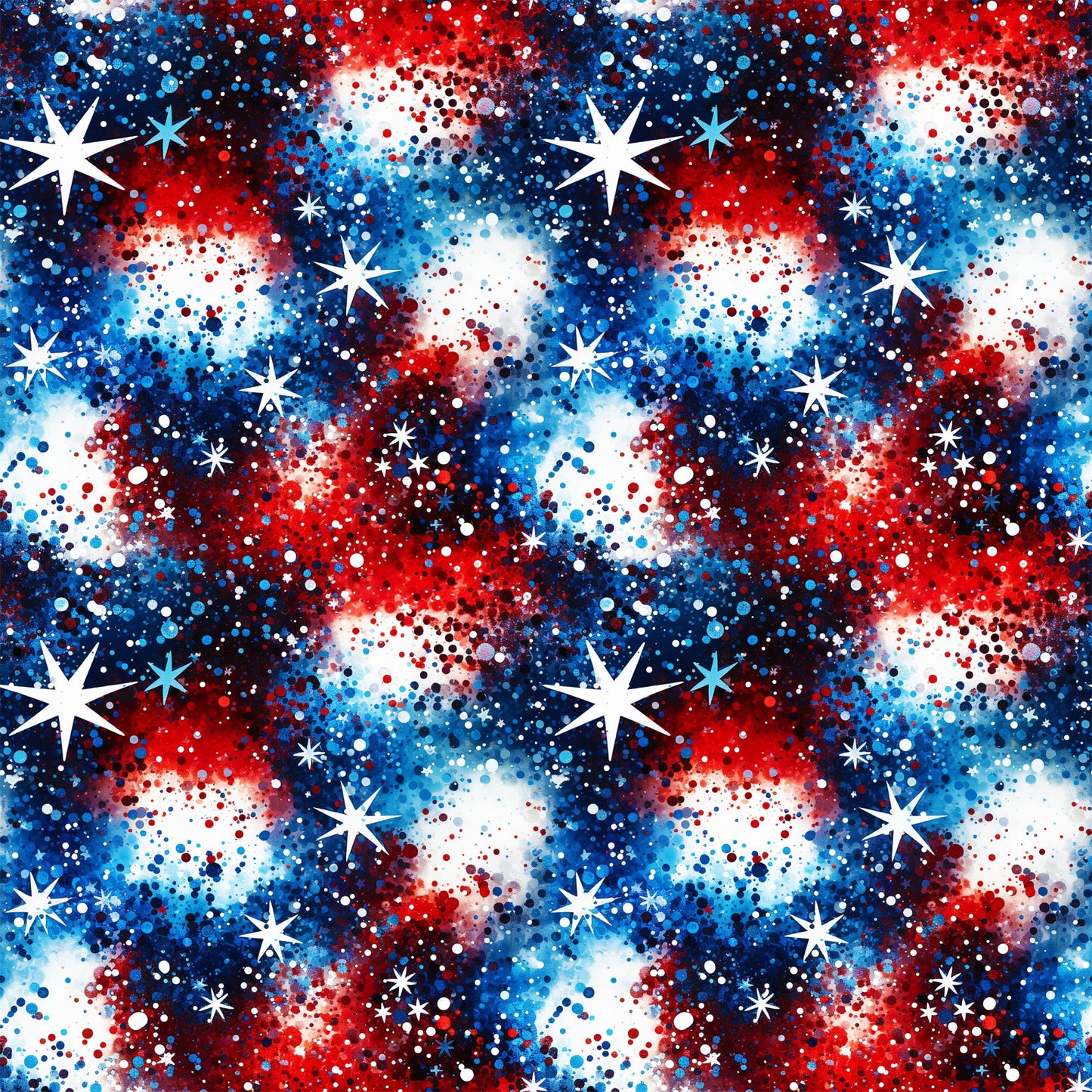 Patriotic Confetti and Glitter Pattern 2 Quilting Cotton Fabric