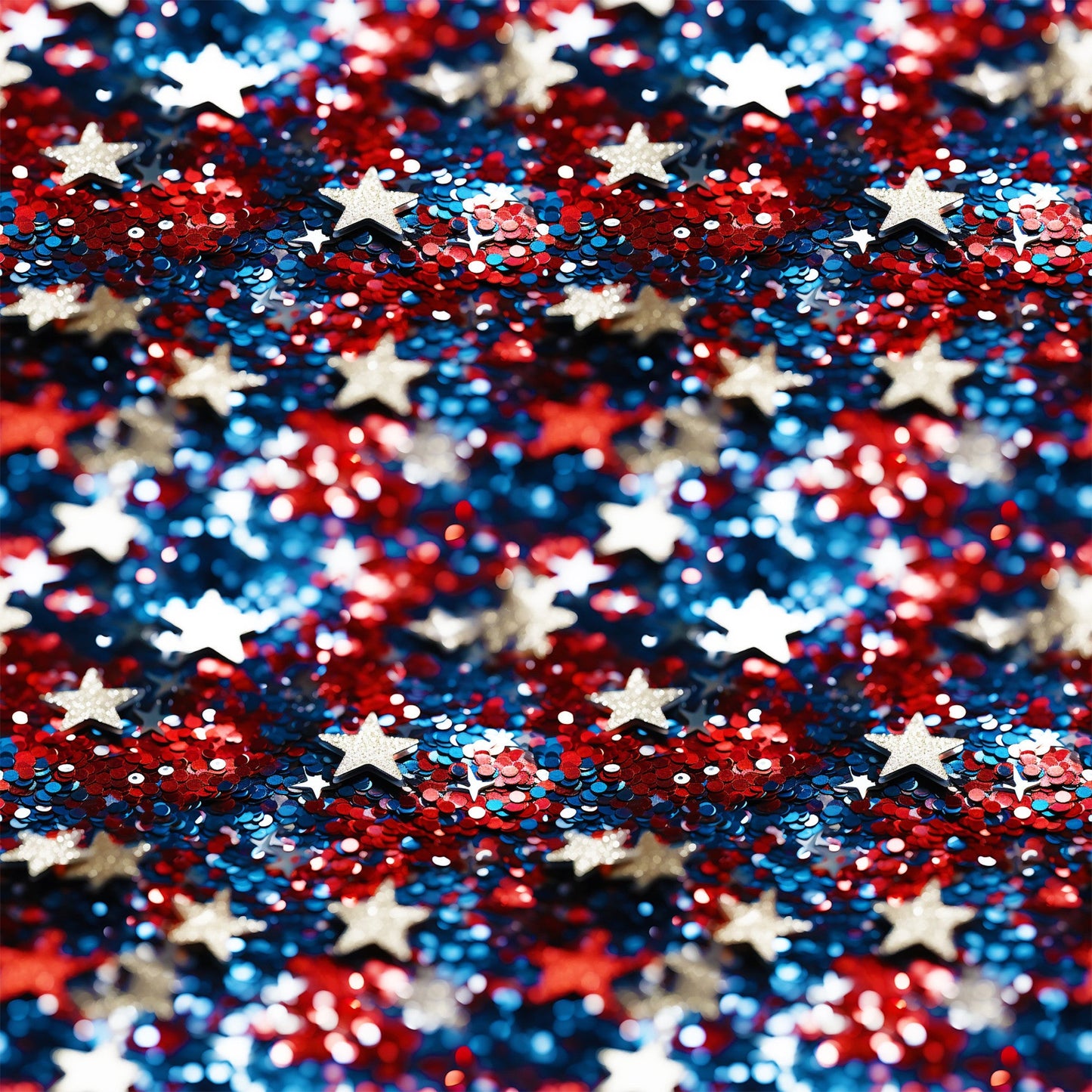Patriotic Confetti and Glitter Pattern 7 Quilting Cotton Fabric