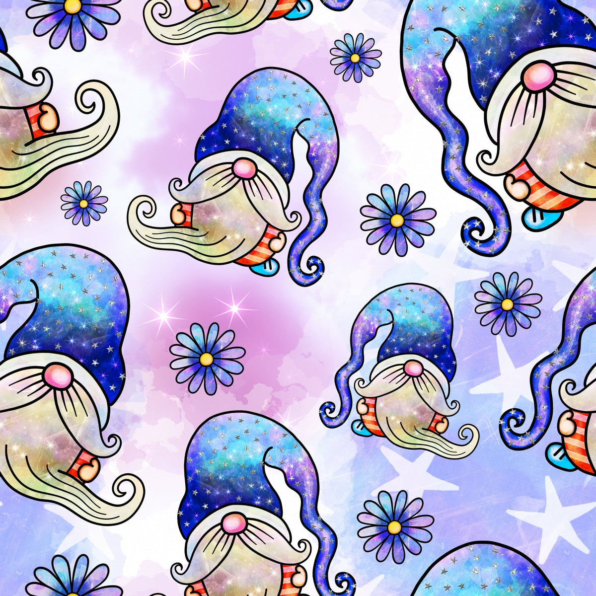 Star Spangled Sprites Pattern 8 Minky Fabric