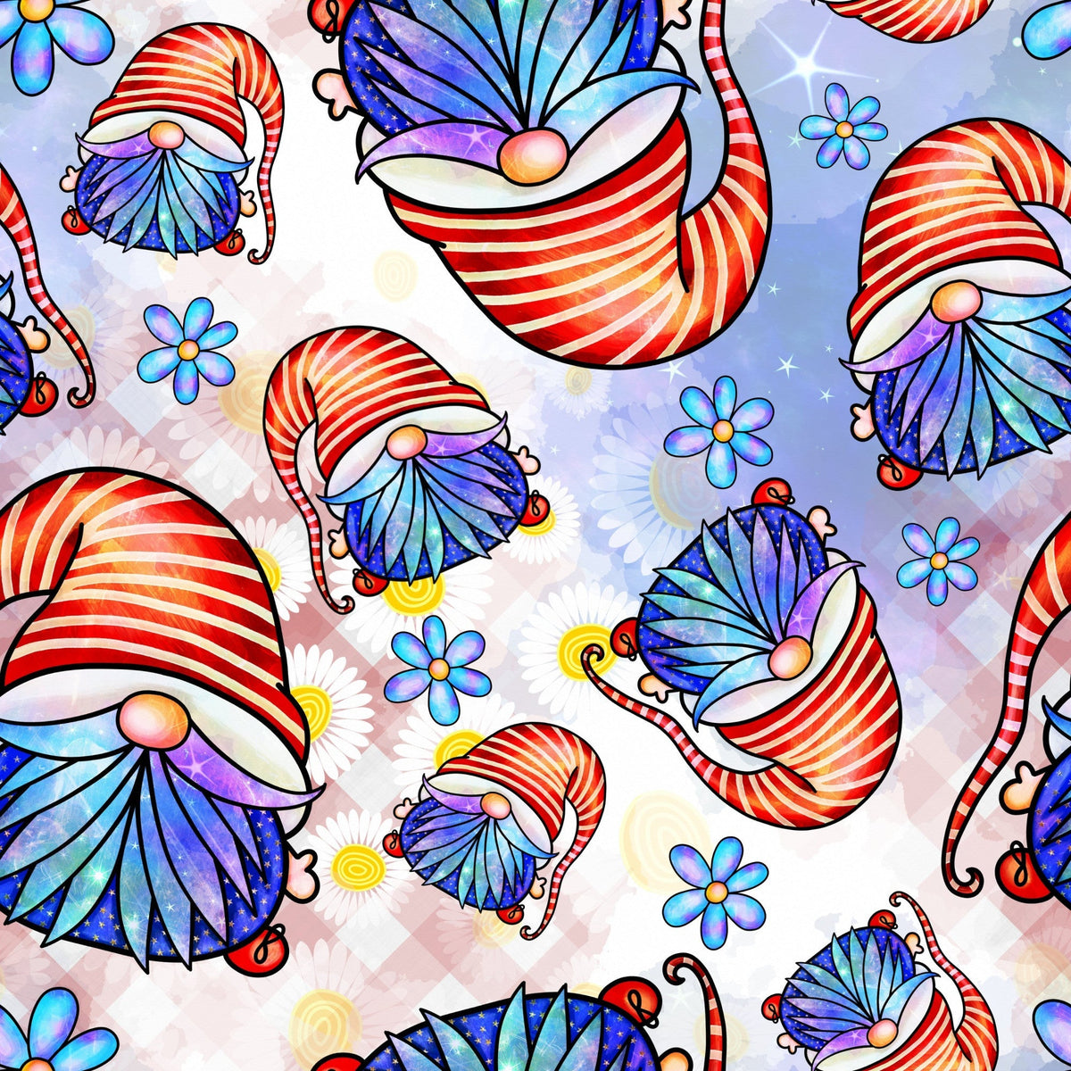 Star Spangled Sprites Pattern 9 Minky Fabric