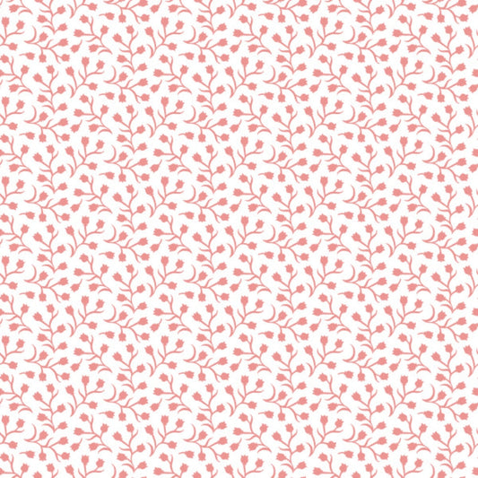 Peach Puff Ditsy Flowers Quilting Cotton Fabric