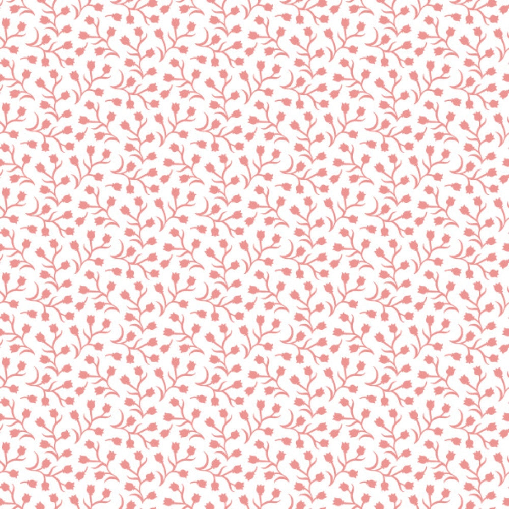 Peach Puff Ditsy Flowers Quilting Cotton Fabric