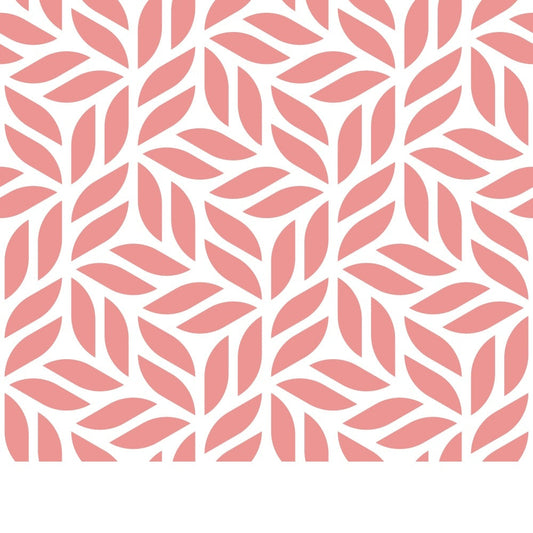 Peach Puff Leaves Quilting Cotton Fabric