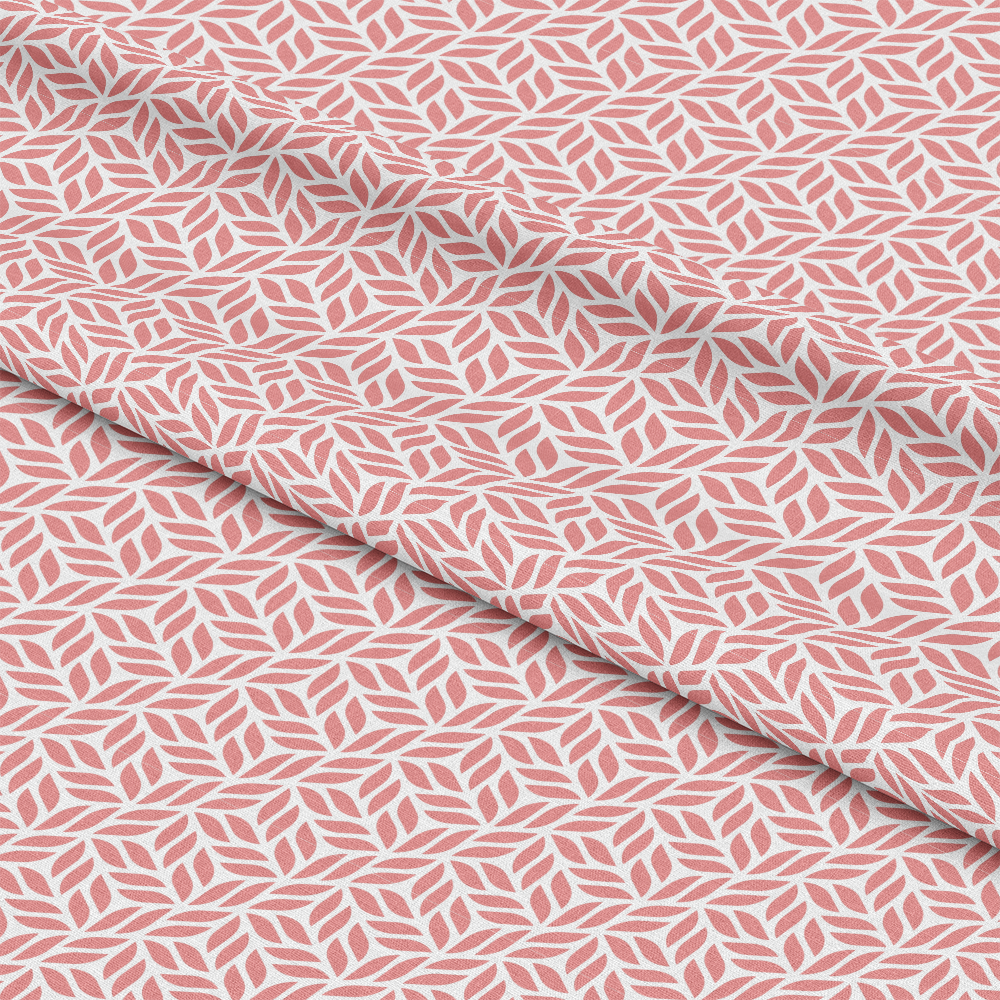 Peach Puff Leaves Quilting Cotton Fabric