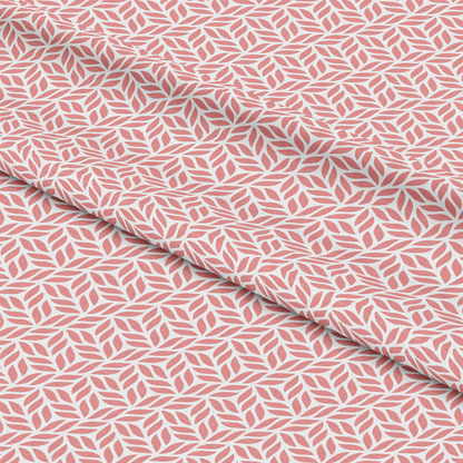 Peach Puff Leaves Quilting Cotton Fabric