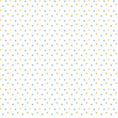 Periwinkle Dreams Polka Dots Minky Fabric