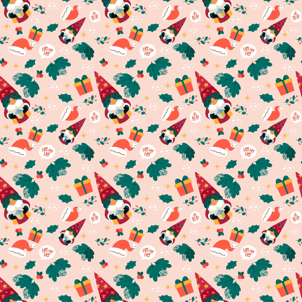 Rosy Yuletide Pattern 11 Minky Fabric