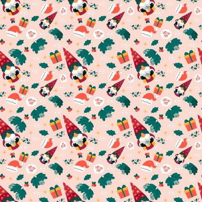 Rosy Yuletide Pattern 11 Minky Fabric