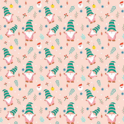 Rosy Yuletide Pattern 16 Minky Fabric