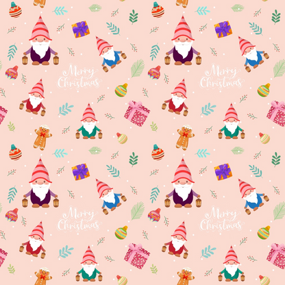 Rosy Yuletide Pattern 1 Minky Fabric