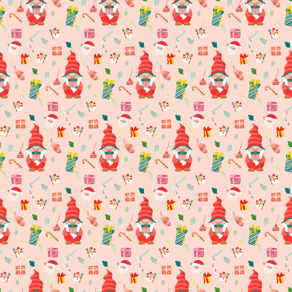 Rosy Yuletide Pattern 2 Minky Fabric