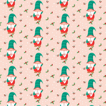 Rosy Yuletide Pattern 3 Minky Fabric