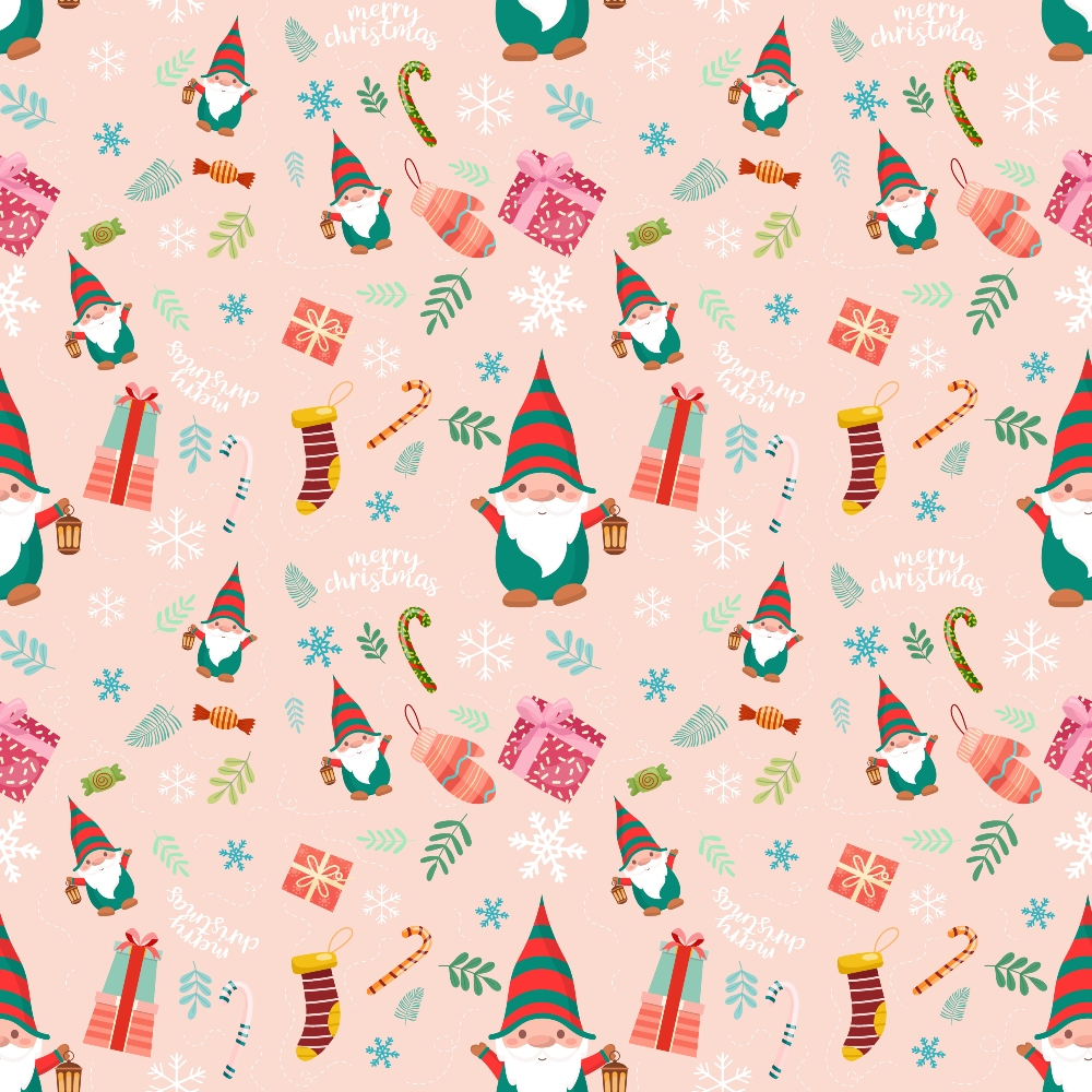Rosy Yuletide Pattern 5 Minky Fabric