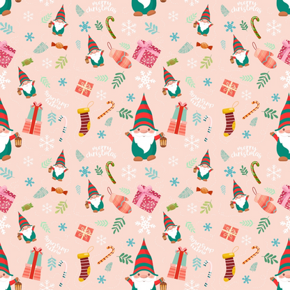 Rosy Yuletide Pattern 5 Minky Fabric