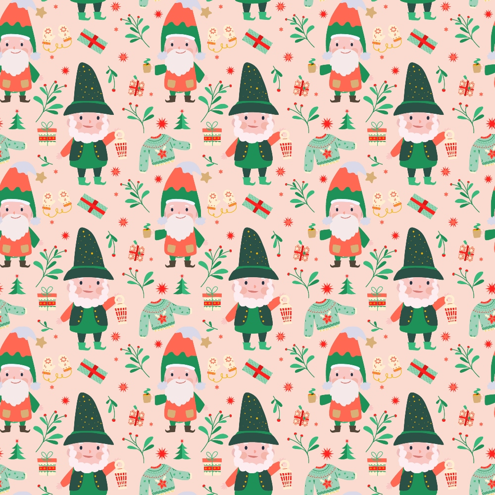 Rosy Yuletide Pattern 7 Minky Fabric
