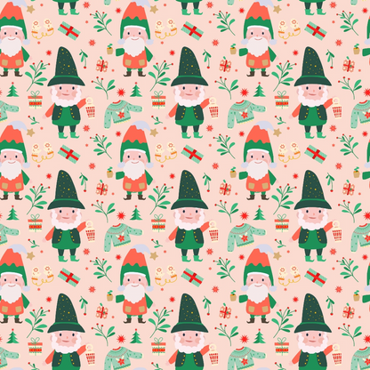Rosy Yuletide Pattern 7 Minky Fabric