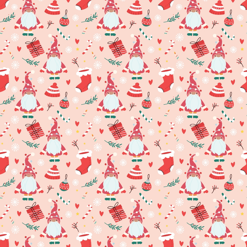 Rosy Yuletide Pattern 8 Minky Fabric