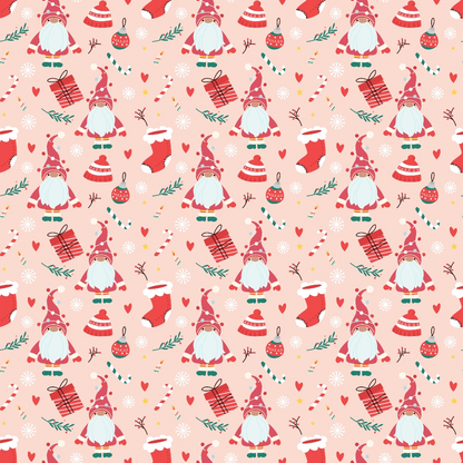 Rosy Yuletide Pattern 8 Minky Fabric