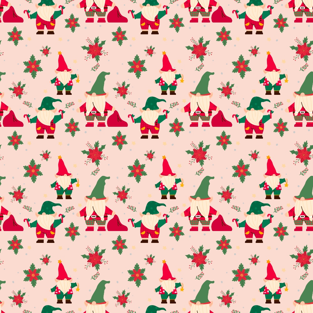 Rosy Yuletide Pattern 9 Minky Fabric