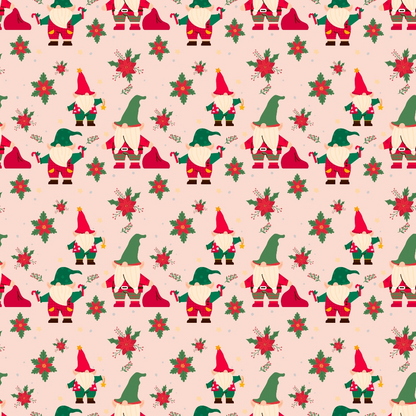 Rosy Yuletide Pattern 9 Minky Fabric