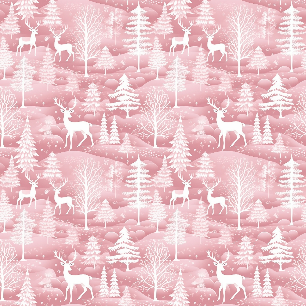 Blush Snowfall Pattern 10 Minky Fabric