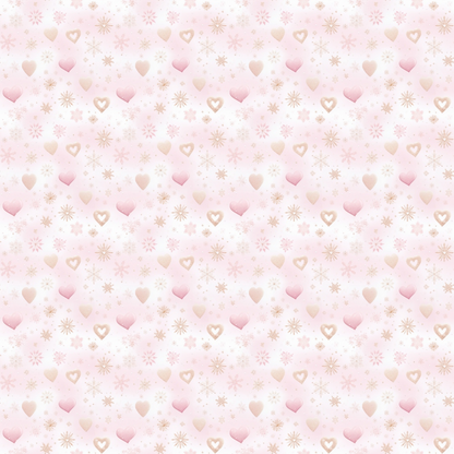 Blush Snowfall Pattern 12 Minky Fabric