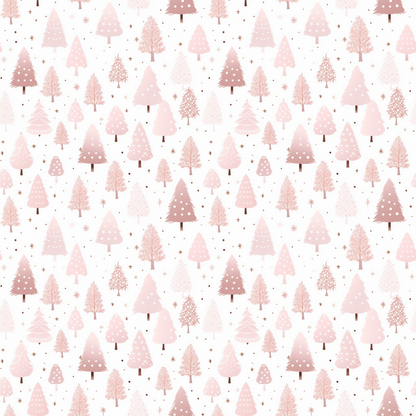 Blush Snowfall Pattern 14 Minky Fabric