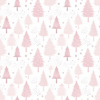 Blush Snowfall Pattern 15 Minky Fabric