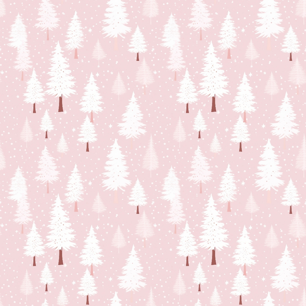 Blush Snowfall Pattern 19 Minky Fabric